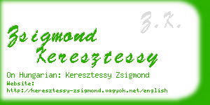 zsigmond keresztessy business card